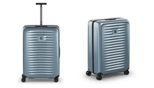 Two views of Victorinox Airox Large Hardside Case